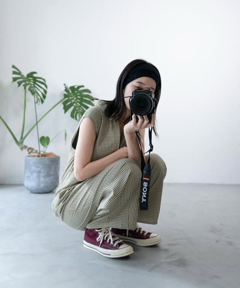 チェックコクーンサロペット 612-86541 / CLOCHE | CALENDRIER