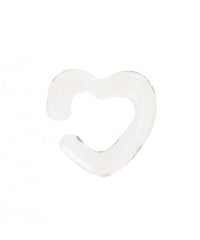 Heart glass earcuff 26A2-23 / Sea'dsMara