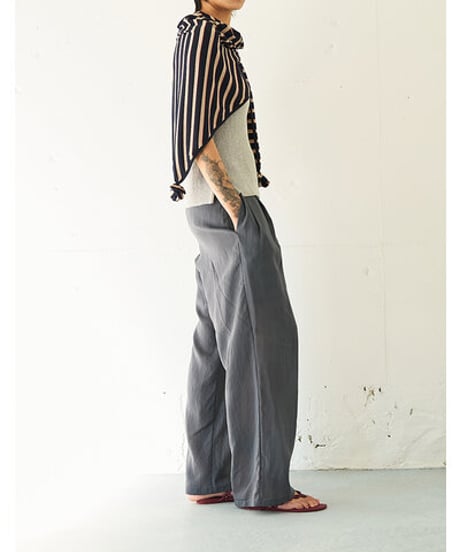 STRIPED JERSEY SCARF　Y262-01048　 / YENN