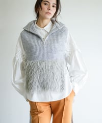 ファードッキングニットベスト / Lalliamu