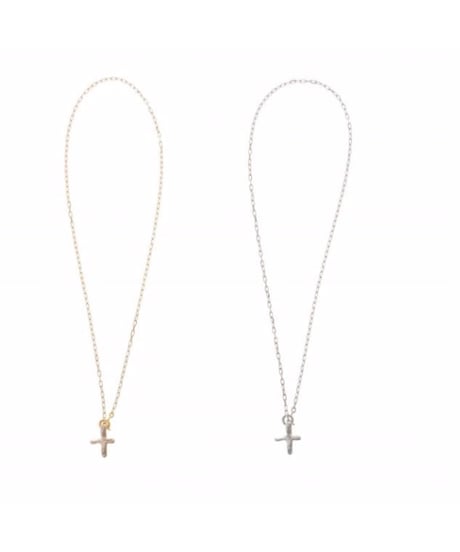 Cross motif Y necklace / Sea'ds Mara