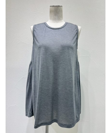 シアー天竺バックギャザータンク 601459  / CYAN tokyo