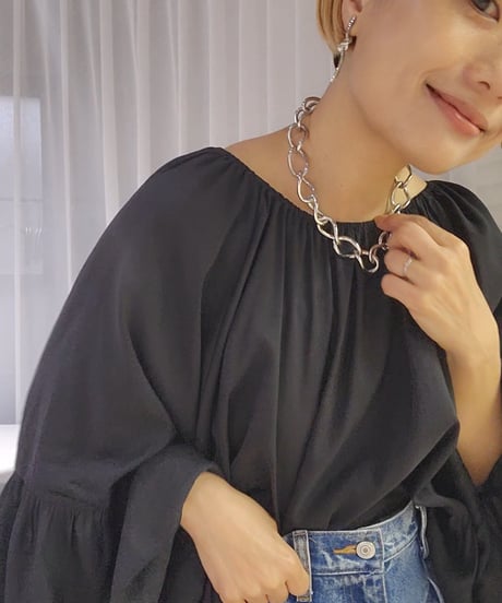 Chunky heart mantel necklace 26A3-49 / Sea'dsMara