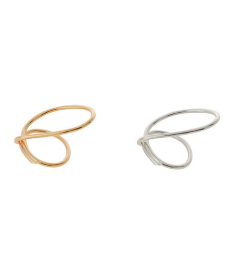 Sea'ds Mara Graphical overlap ring ゴールド Graphical overlap ring / Sea'ds Mara | CALENDRI