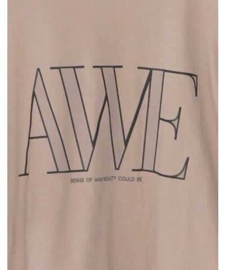 "AWE"ﾌﾟﾘﾝﾄｸﾛｯﾌﾟﾄﾞTee　8462-403KK　 / CHIGNON