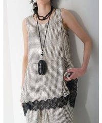 レーストリムドットタンクTOPS 1563-683NH　 / CHIGNON