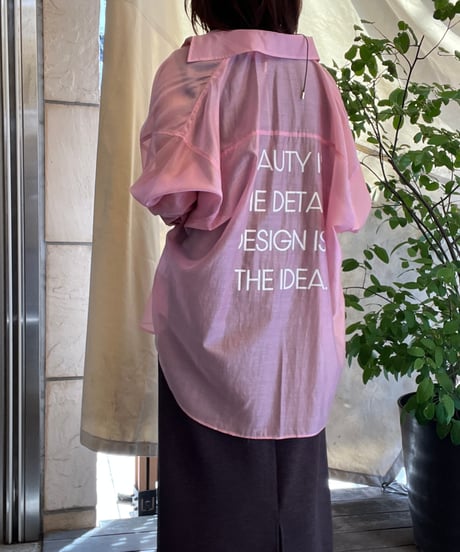 テンセルシアーバックプリントドルマンシャツ 612-35062  / NUS