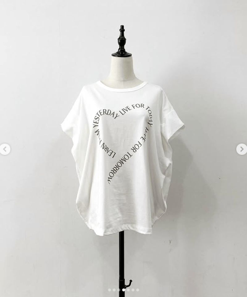 siro de labonte♥新品未使用 メッセージタックスリーブTシャツ siro de labonte♥新品未使用 メッセージタックスリーブTシャツ