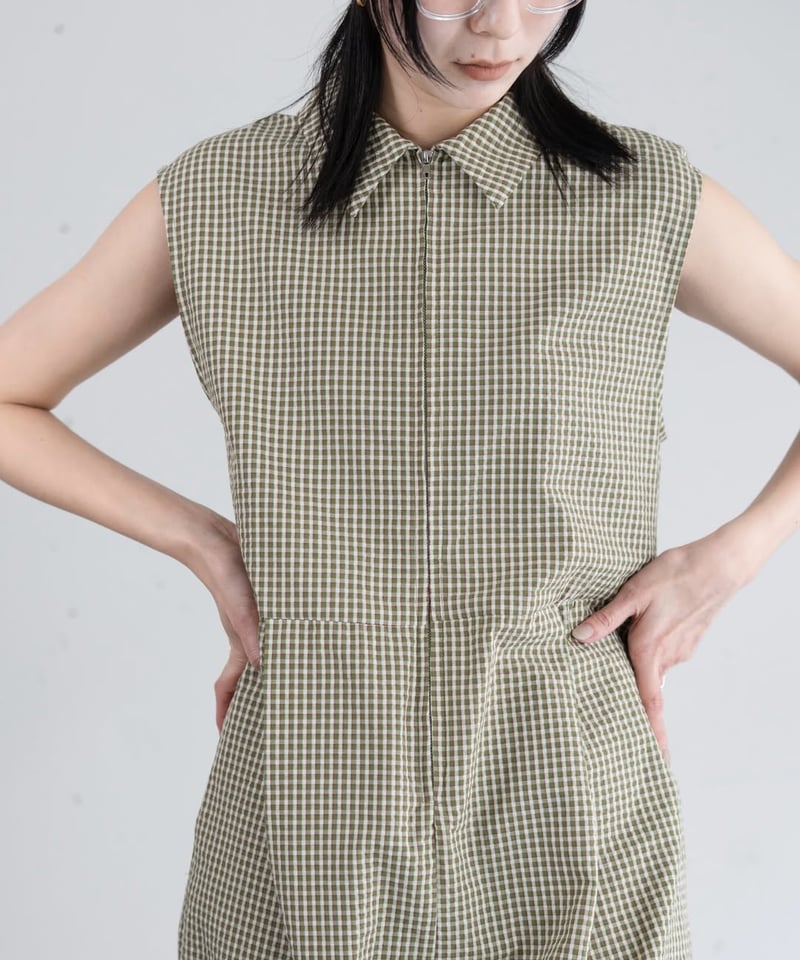 マチャット　メモリーコクーン　サロペット チェックコクーンサロペット 612-86541 / CLOCHE | CALENDRIER