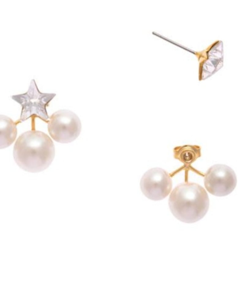 Star×Pearl back catch pierce | CALENDRIER onlin