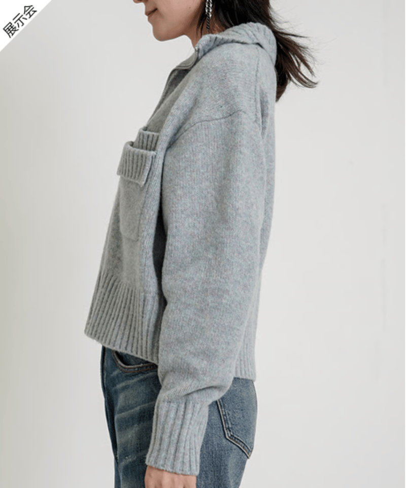 フロントZIP-UPニットブルゾン 67335166 / AGNOST | CALENDRI