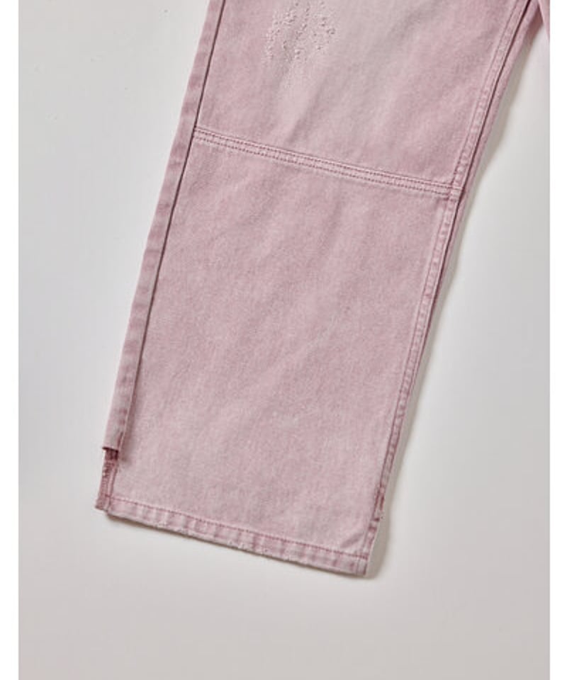 YENNデニム　ハイライズタックワイドパンツ　ピンク　38 再入荷✨】タックワイドデニムピンク Y252-31064-3 / YENN | CALEN