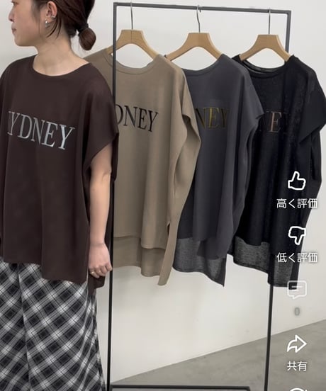 チュニック丈ロゴニットトップス 652-85506  / CLOCHE