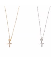 Cross motif Y necklace / Sea'ds Mara