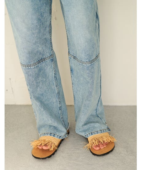 TUCK BELT DENIM PT　Y262-31064　 / YENN