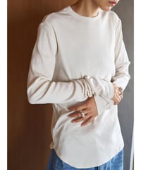COTTON RIB LONG TEEY244-81090/YENN