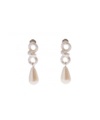 Knot hoop pearl pierce 26A3-46P / Sea'dsMara