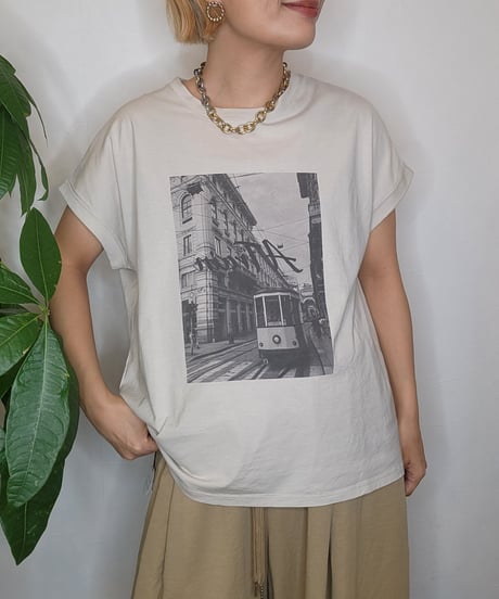 フォトヘムラウンドTシャツ 0126209112 / MICA&DEAL