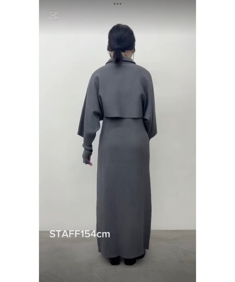 ワンピース RT-122147 再入荷】ニットワンピースセットアップ 552-85575 / CLOCHE | CALEN