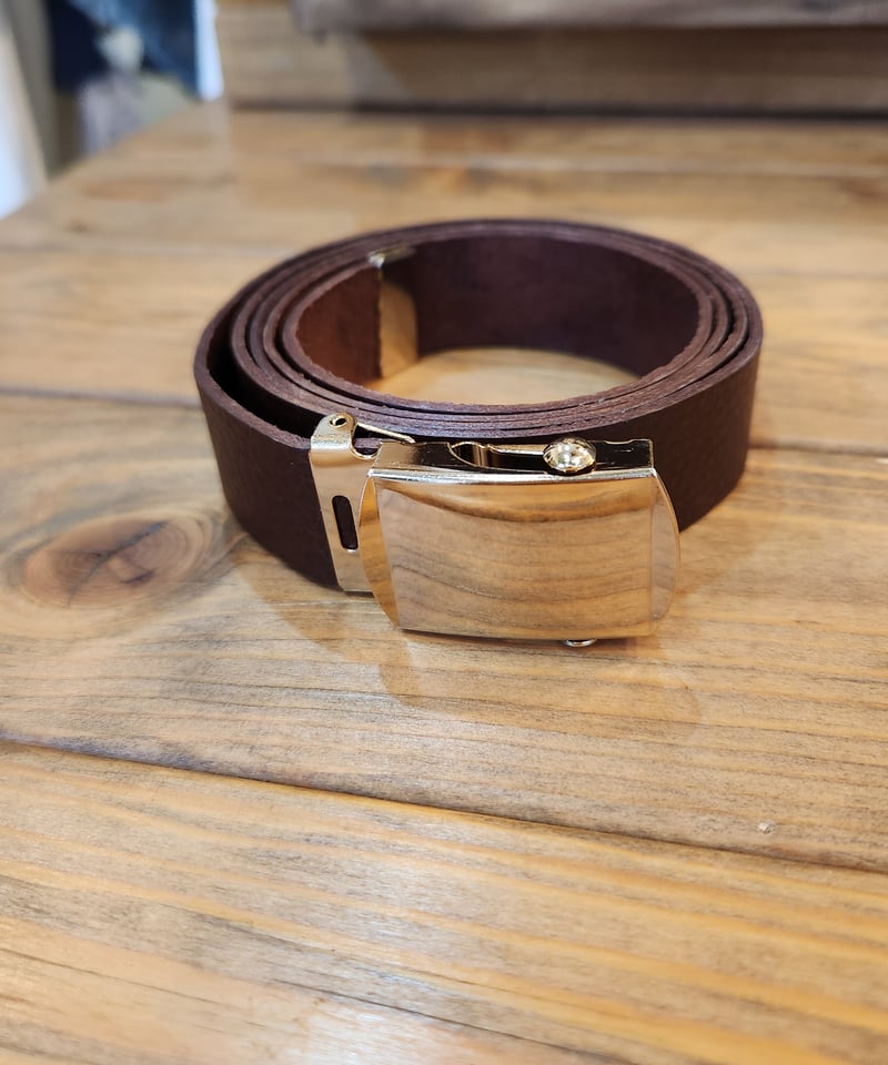 CHキルティックローラーベルト バックル bronze ローラーバックル牛革ベルト/ATELIER BRUGGE | CALENDRIER onlin