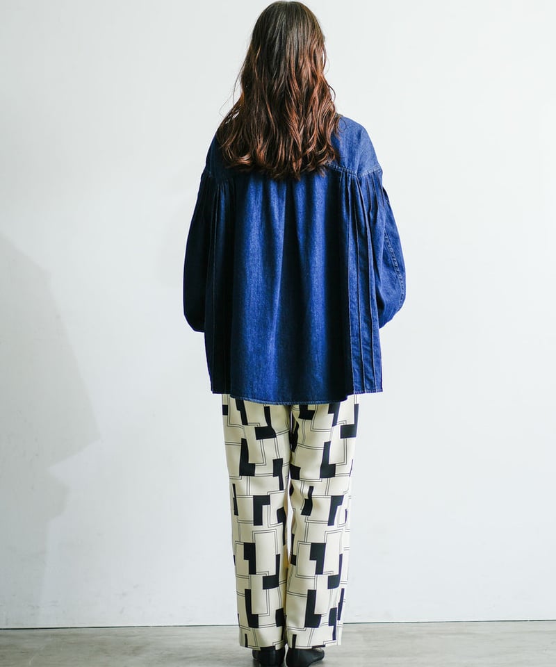 pur ブロックプリント　パンツ ブロックプリントパンツ / Lalliamu | CALENDRIER online store
