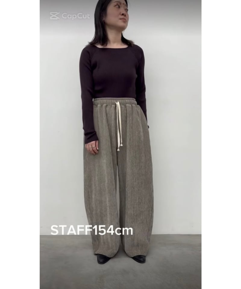 ヘリンボーンコクーンパンツ 552-86509 / CLOCHE | CALENDRIER o