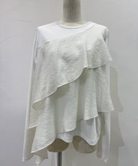 アシメフリルコンビTOPS　604486   / CYAN tokyo