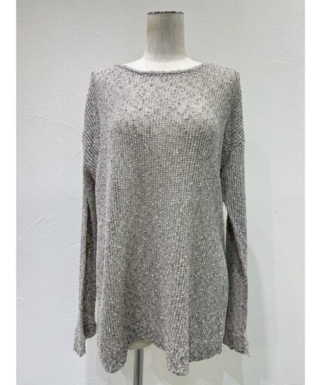 ネップメッシュニットTOPS  601461  / CYAN tokyo