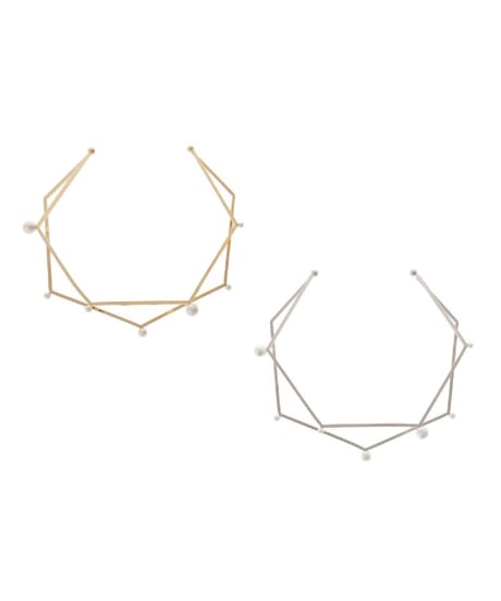 Layered pearl choker 26A3-55  / Sea'dsMara
