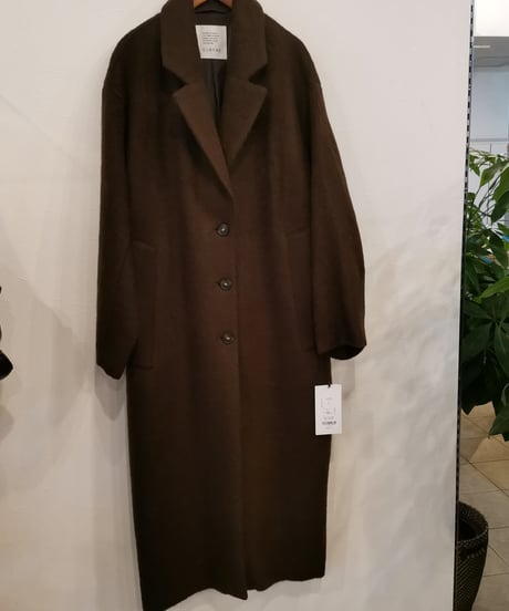 【新品タグ付き】麻混ライン切り替えコート 新品タグ付き】麻混ライン切り替えコート 新品タグ付き】麻混