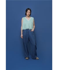オーバータックリネンデニムワイド　601464  / CYAN tokyo