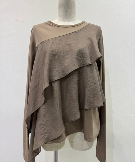 アシメフリルコンビTOPS　604486   / CYAN tokyo