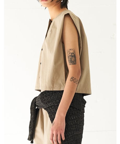 SLEEVELESS SHIRT　Y262-11040　/ YENN