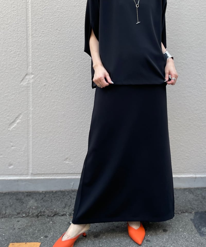 マットダブルニットバックフレアスカート/cafune | CALENDRIER  