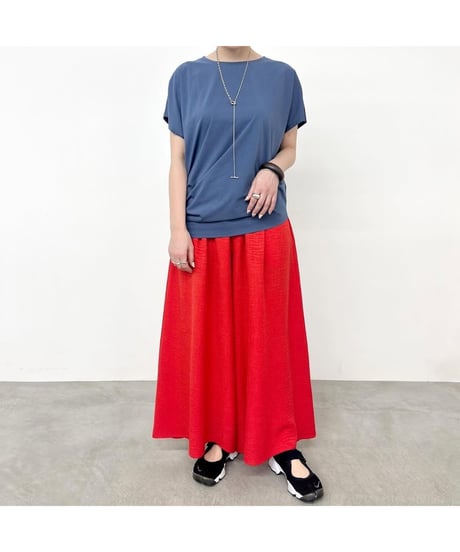 サイロプレミアム天竺 アシンメトリーTシャツ 510-35057/ NUS
