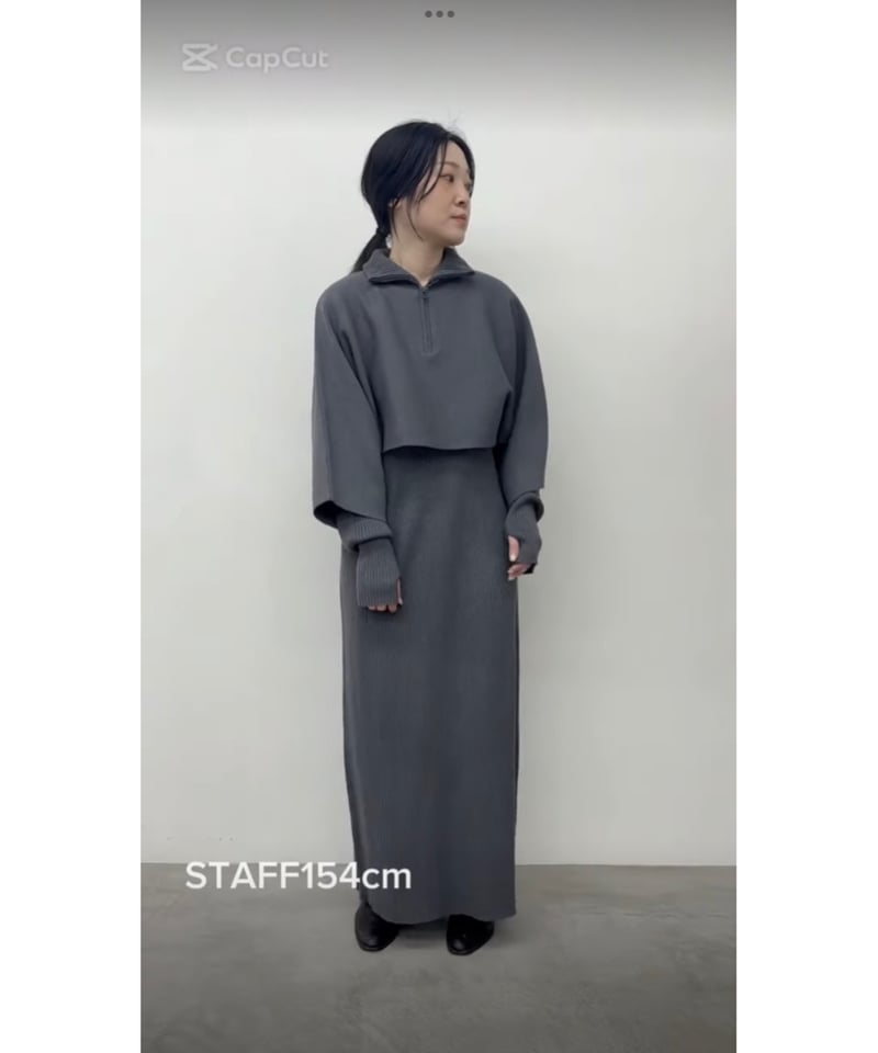 アトリエgg ハンドメイドニットワンピ&スヌードのセット Ateliergg ニットワンピースセットアップ 552-85575 / CLOCHE | CALENDRIER