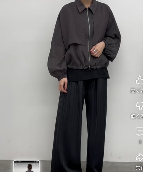 シアーコンパクト丈 ジャケット 652-85566 / CLOCHE