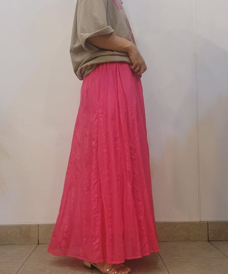 VIBRANT GODET GATHER SKIRT 85262501 / Anna Kerry