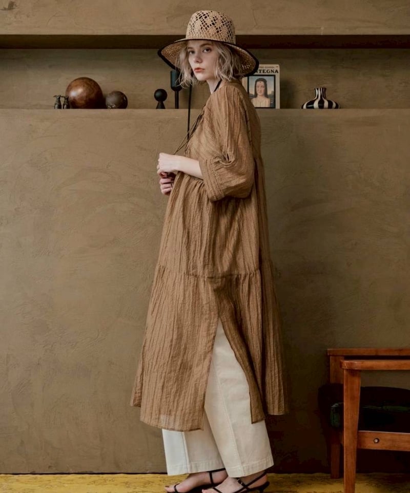 7分袖ワンピース 8623603 / LE MELANGE | CALENDRIER on