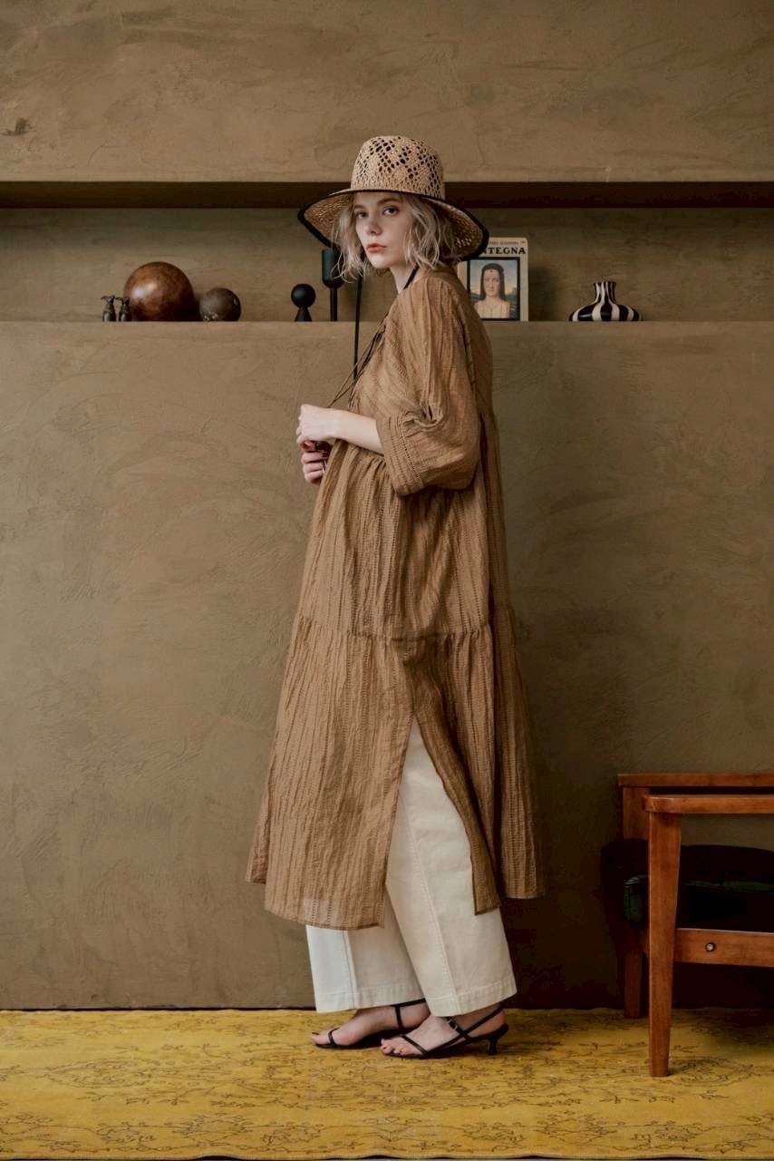 7分袖ワンピース 8623603 / LE MELANGE | CALENDRIER on