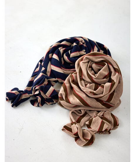 STRIPED JERSEY SCARF　Y262-01048　 / YENN