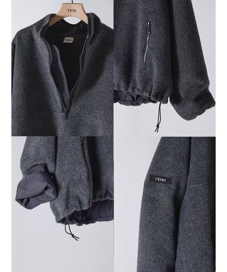 SHAGGY HALF ZIP JK Y254-41126-4 / YENN