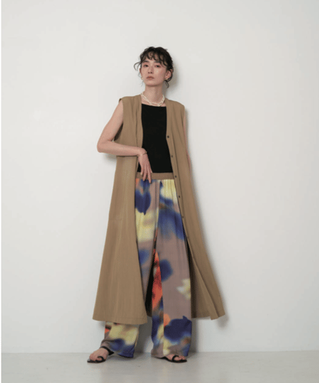 フォグフラワープリントPT 3563-621MK / CHIGNON