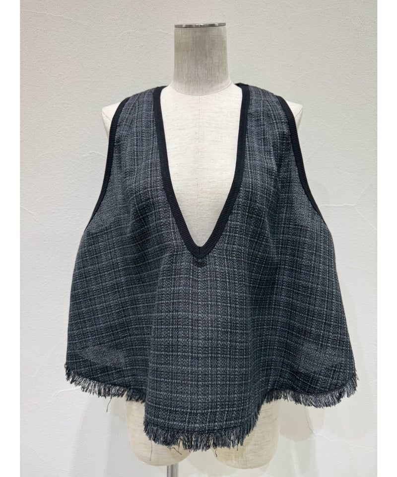 サーキュラーツイードベスト 601473 / CYAN tokyo | CALENDRIER