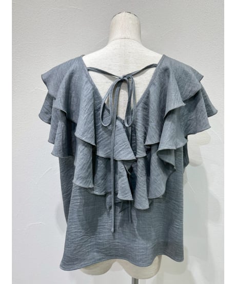 レイヤーフリルフレンチTOPS　601481   / CYAN tokyo