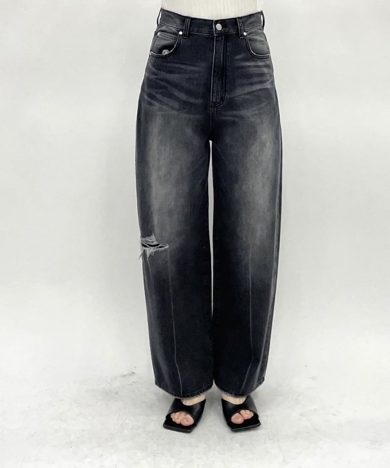 ヴィンテージクラッシュワイドデニム / cafune | CALENDRIER online