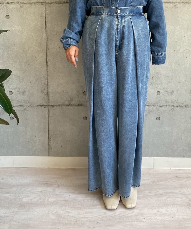 ディゼルのワイドパンツ 高身長 接触冷感ライトチノワイドパンツ（トールサイズ） 通販