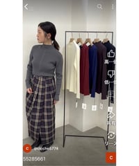 ボトルネックリブトップス 552-85661  / CLOCHE