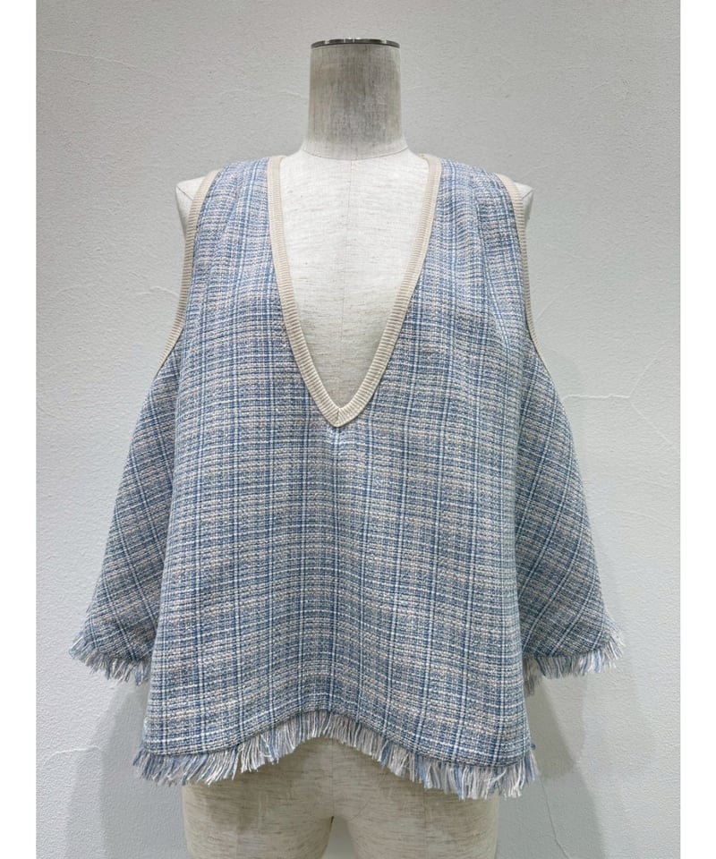 サーキュラーツイードベスト 601473 / CYAN tokyo | CALENDRIER