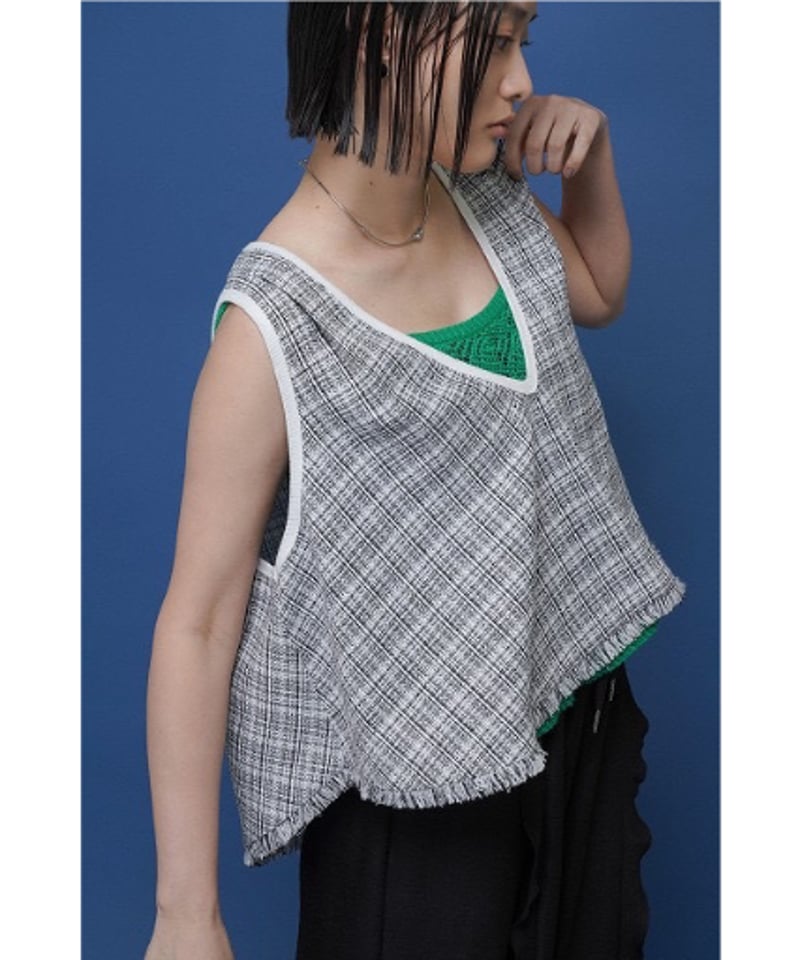 サーキュラーツイードベスト 601473 / CYAN tokyo | CALENDRIER